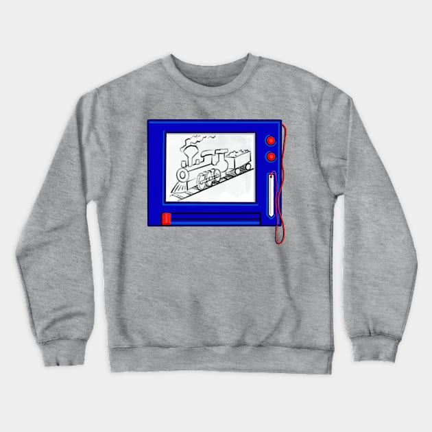 Train Crewneck Sweatshirt by Beansiekins